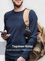 UGREEN Kulaklık çantası Case in Ear kulaklık kılıfı koruyucu kılıf darbeye dayanıklı koruyucu çanta kulaklık saklama kutusu Earphone Cover sert kılıf Airpods, Earpods, MP3 çalar vb. ile uyumlu, Siyah