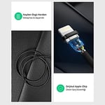 Ugreen Lightning iPhone Örgülü Data ve Şarj Kablosu Siyah 1.5 Metre