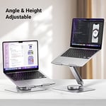 UGREEN Masa için Dizüstü Bilgisayar Standı Ayarlanabilir 360 Döner Taban, MacBook Pro Air Stand, Lenovo Ideapad 3, Dell Chromebook, HP Dizüstü Bilgisayar 17,3 İnçe Kadar Uyumlu