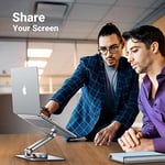 UGREEN Masa için Dizüstü Bilgisayar Standı Ayarlanabilir 360 Döner Taban, MacBook Pro Air Stand, Lenovo Ideapad 3, Dell Chromebook, HP Dizüstü Bilgisayar 17,3 İnçe Kadar Uyumlu