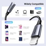 Ugreen Mfi Lightning 3.5mm Kulaklık Aux Dönüştürücü, Siyah