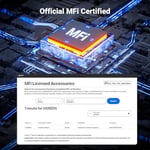 Ugreen Mfi Lightning 3.5mm Kulaklık Aux Dönüştürücü, Siyah