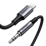 Ugreen MFi Lightning to 3.5mm Örgülü Ses Kablosu 1 Metre