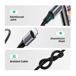 Ugreen MFi Lightning to 3.5mm Örgülü Ses Kablosu 1 Metre