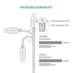 Ugreen, MFi Lisanslı USB-A & Lightning Şarj ve Data Kablosu, 2 Metre, Beyaz - Seçenekler: 1 metro, 2 Metre