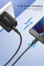 Ugreen Micro USB Data ve Şarj Kablosu, Siyah, 1.5 Metre