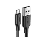 Ugreen Micro USB Data ve Şarj Kablosu, Siyah, 1.5 Metre
