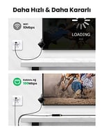 Ugreen Micro USB Ethernet Dönüştürücü Adaptör, Siyah