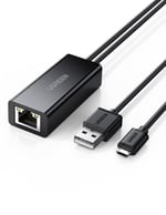 Ugreen Micro USB Ethernet Dönüştürücü Adaptör, Siyah
