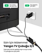 Ugreen Micro USB Ethernet Dönüştürücü Adaptör, Siyah