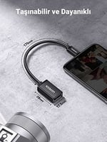 Ugreen Micro USB OTG Çevirici Adaptör, Siyah