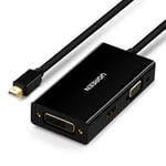 Ugreen Mini Display Port to HDMI VGA DVI Dönüştürücü Adaptör Siyah