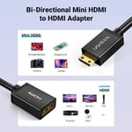 Ugreen Mini HDMI Adaptörü 4K 60Hz Mini HDMI HDMI Adaptörü 18Gbit/ s Mini HDMI Erkek HDMI Dişi 3D'yi destekler, Raspberry Pi Zero için Ethernet ARC, Canon EOS 700D Nikon D5300 (20CM)