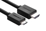 Ugreen Mini HDMI to HDMI 4K 60 Hz v1.4 Ses ve Görüntü Aktarım Kablosu 1.5 Metre