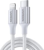 Ugreen Örgülü 36W PD Type-C to Lightning Hızlı Şarj ve Data Kablosu 1 Metre