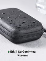 UGREEN Sabit Disk Çantası 2.5 İnç Kasa Harici Sabit Disk Çantası Suya Dayanıklı Eva Evrensel Powerbank Çantası Kablo Çanta Düzenleyici WD Elements, My Passport, Seagate, SanDisk, HDD, SSD ile Uyumlu