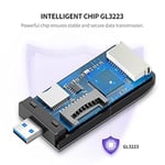 UGREEN SD, CF, micro SD ve MS USB kart okuyucu için USB 3.0 kart okuyucu, CF, SD, SDHC, SDXC, micro SD, micro SDHC, micro SDXC, MS vb. için daha fazla kart okuyucusunun eşzamanlı okunması