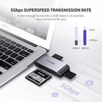 UGREEN SD, CF, micro SD ve MS USB kart okuyucu için USB 3.0 kart okuyucu, CF, SD, SDHC, SDXC, micro SD, micro SDHC, micro SDXC, MS vb. için daha fazla kart okuyucusunun eşzamanlı okunması