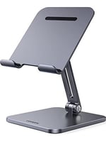 UGREEN Tablet Standı Alüminyum Ayarlanabilir Tablet Tutacağı iPad ile Uyumlu Galaxy Tab (Antrasit)