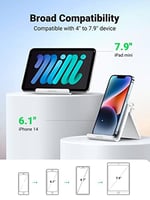 UGREEN Taşınabilir Telefon Standı Ayarlanabilir iPhone ile Uyumlu Galaxy Huawei (Beyaz)