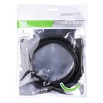 Ugreen UHD 4K Yüksek Hızlı Ethernet ve HDMI Kablosu, 2 Metre, Siyah - Seçenekler: 1mt, 2 metre, 3 mètres, 8mt, 5mt, 12mt, 15mt