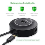 Ugreen USB 2.0 4 Portlu Hub Çoklayıcı, Siyah