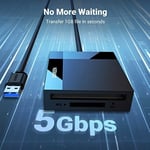 Ugreen USB 3.0 4'ü 1 Arada Kart Okuyucu, Siyah