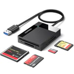 Ugreen USB 3.0 4'ü 1 Arada Kart Okuyucu, Siyah