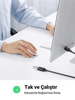 Ugreen USB 3.0 Uzatma Kablosu, 2 Metre, Siyah