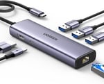 UGREEN USB C Bağlantı İstasyonu, 4K HDMI, Ethernet, PD 100W, 3 USB A 3.0 USB C Hub 5Gbps MacBook Pro/Air, iPad Pro/Air, Surface Pro/Go, Galaxy Tab/S23/S22, Steam Deck, Switch ile uyumlu