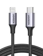 UGREEN USB C - Lightning Kablosu MFi Sertifikalı USB C Lightning Şarj Kablosu PD 3.0 iPhone 14, iPhone 13, iPhone 12, iPhone 11, iPhone SE, iPad 10.2 2021, AirPods vb. ile uyumludur. (1M)