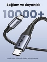 Ugreen USB C to Type-C PD 3.1 240W 5A Hızlı Şarj ve Data Kablosu 2 Metre