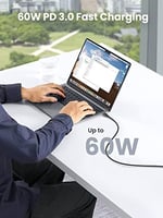 Ugreen USB C to USB C 3A Hızlı Şarj ve Data Kablosu Siyah 2 Metre