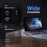 UGREEN USB - Ethernet Adaptörü, Tak ve Çalıştır Ethernet Adaptörü, Alüminyum Kabuk, 1Gbps Gigabit RJ45 - USB 3.0 Ağ Dongle, Nintendo Switch, Laptop, MacBook, Windows, macOS, Linux ile Uyumlu