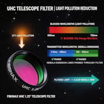 UHC Teleskop Filtreleri, Kentsel Işık Kirliliğini ortadan kaldırır, Astronomik Fotoğraf Görüntülerini İyileştirir Kontrast, Gerçekçi ve Açık. Alüminyum Alaşımlı, İstiflenebilir Filtre Yapısı