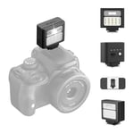ULANZI SL02 Mini Kamera Flaş, GN8 6500K Kamera Speedlite Flaşları, 4 Güç Seviyesi (1/8~1/1), Mini Manuel Flaş, Nikon, Sony, Fujifilm, Panasonic Kameralar için Tek Kontak Sıcak Ayakkabı