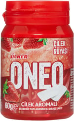 Ülker Oneo Çilek Aromalı Şişe Draje Sakız 60 Gram x 12 x Adet