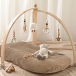 Ultra Yumuşak Organik Muslin Bebek Şezlong Kılıfı, Çıkarılabilir Şezlong Kılıfı Yeni Doğan Erkek ve Kız Bebeklere Uygun (Kahverengi ve Kahve)
