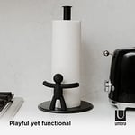 Umbra Buddy Mutfak Kağıdı Tutucusu, Siyah, Ayaklı, Zewa Rulo Tutucu ve Kağıt Havlu Tutucu, Mutfak Bezleri İçin