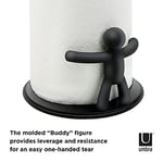 Umbra Buddy Mutfak Kağıdı Tutucusu, Siyah, Ayaklı, Zewa Rulo Tutucu ve Kağıt Havlu Tutucu, Mutfak Bezleri İçin