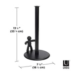 Umbra Buddy Mutfak Kağıdı Tutucusu, Siyah, Ayaklı, Zewa Rulo Tutucu ve Kağıt Havlu Tutucu, Mutfak Bezleri İçin