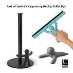 Umbra Buddy Mutfak Kağıdı Tutucusu, Siyah, Ayaklı, Zewa Rulo Tutucu ve Kağıt Havlu Tutucu, Mutfak Bezleri İçin