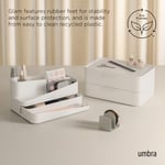 Umbra Glam Büyük Düzenleyici, Beyaz/Gri
