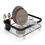Umbra Multi-Use Dish Rack Black Sinkin Çok Fonksiyonlu Tabak Standı Siyah/Nikel, Metal, Büyük