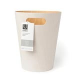 Umbra Woodrow Çok İyi, Özel Kapasitesi Var, Ofis, Banyo, Oturma Odası ve Daha Fazlası İçin, 7,5 L Kapasite, Beyaz/Doğal