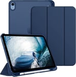UnDePlus iPad 11.Nesil A16 11inç/10.Nesil 10.9inç ile uyumlu Kılıf Flip Cover Kalem Bölmeli PC Case Lacivert - Seçenekler: iP Air 4 10.9, iP Air 5 10.9, Glx S10FEPLUS...