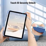 UnDePlus iPad 11.Nesil A16 11inç/10.Nesil 10.9inç ile uyumlu Kılıf Flip Cover Kalem Bölmeli PC Case Lacivert - Seçenekler: iP Air 4 10.9, iP Air 5 10.9, Glx S10FEPLUS...