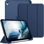 UnDePlus iPad 11.Nesil A16 11inç/10.Nesil 10.9inç ile uyumlu Kılıf Flip Cover Kalem Bölmeli PC Case Lacivert - Seçenekler: iP Air 4 10.9, iP Air 5 10.9, Glx S10FEPLUS...