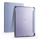 UnDePlus iPad 9. Nesil 10.2 ile uyumlu Kılıf Kalem Bölmeli Trifolding Case A2602 A2603 A2604 A2605 Mavi