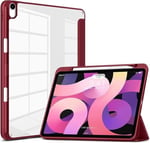 UnDePlus ipad Air 11inç M2/M3 2025-2024 ile uyumlu Kılıf Grafiti Şeffaf Kalem Bölmeli Mürdüm